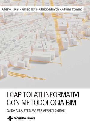 cover image of I capitolati informativi con metodologia BIM